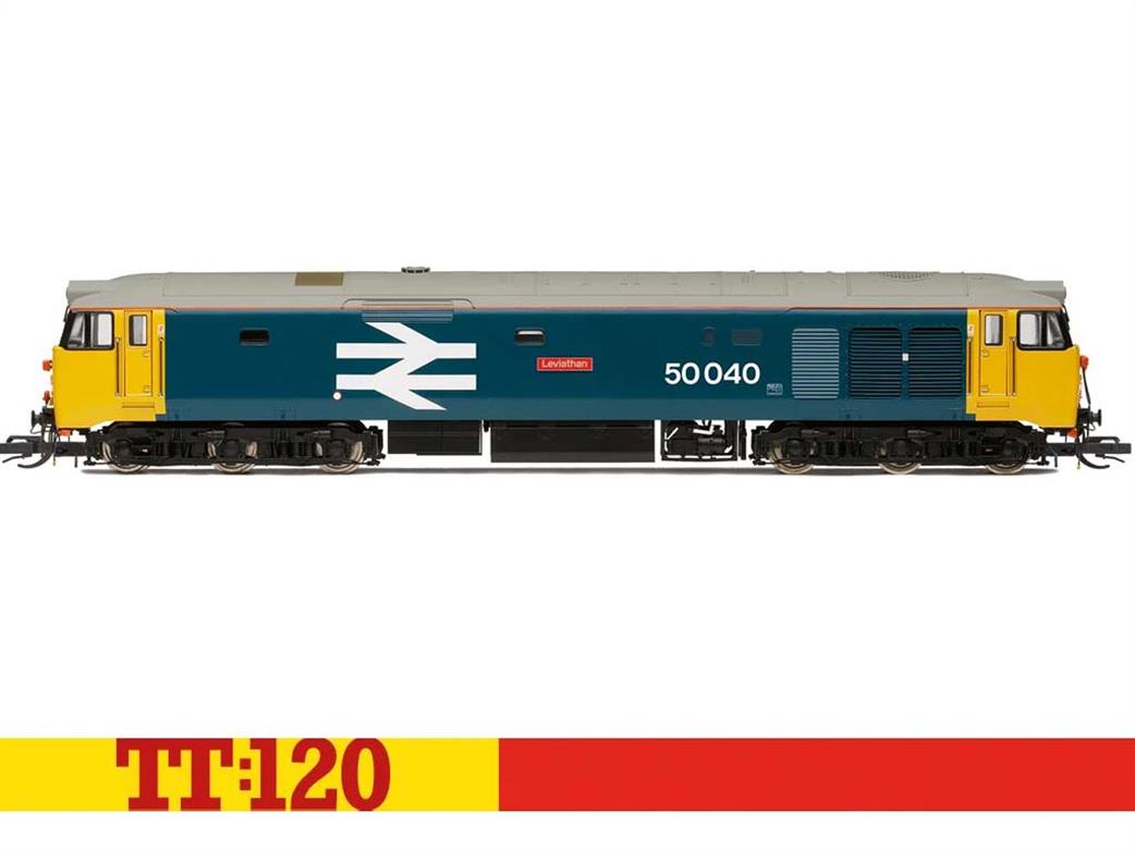 Hornby TT:120 TT3014M BR 50040 Leviathan Class 50 Diesel Locomoitve Large Logo Blue