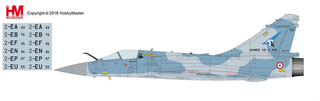 Hobby Master HA1614B Mirage 2000-5F Cigognes Dijon France 2010 Jet Aircraft Model 1/72