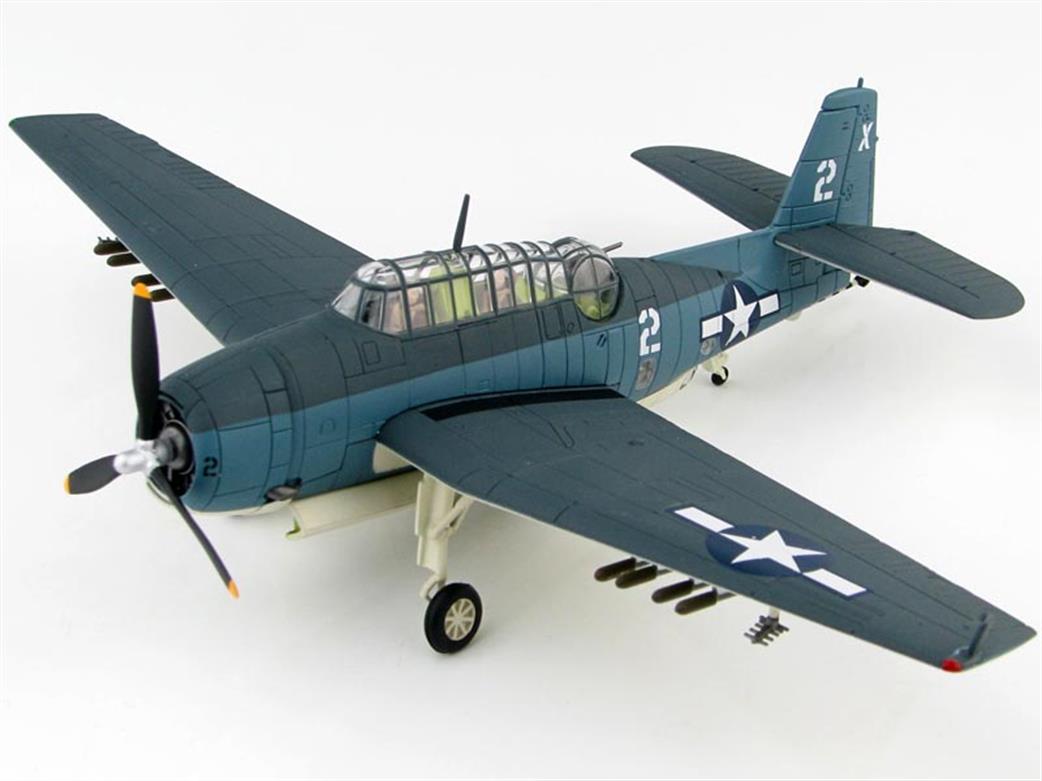 Hobby Master 1/72 HA1221 Grumman TBM-1C Avenger Barbara III White 2 of VT-51 USS San Jacinto 1944 Lt G Bush