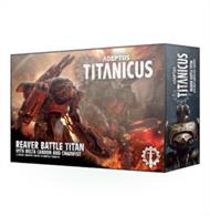 This multipart plastic kit contains the components necessary to assemble a Reaver Battle Titan for use in games of Adeptus Titanicus. Particularly aggressive-looking, even compared to its contemporaries, this highly-detailed Titan is easily recognised by its flattened face profile and angular carapace.