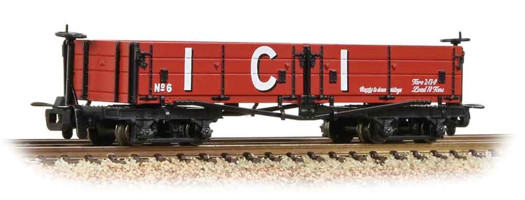 Bachmann OO9 393-056 ICI ex-WD Type D Bogie Open Wagon Red