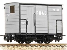 Model of a brake van, built to provide a riding van with an internal hand brake for the train brakeman while the train was moving around the depot.
