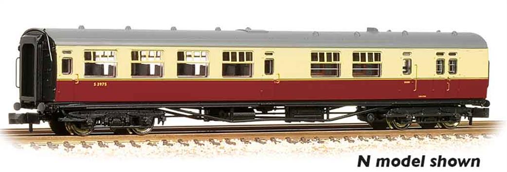 Bachmann OO 34-727 BR Bulleid Semi-Open Brake Third Class Coach Crimson & Cream