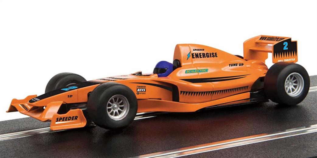 Scalextric 1/32 C4114 Start F1 Racing Car Team Full Throttle Slot Car