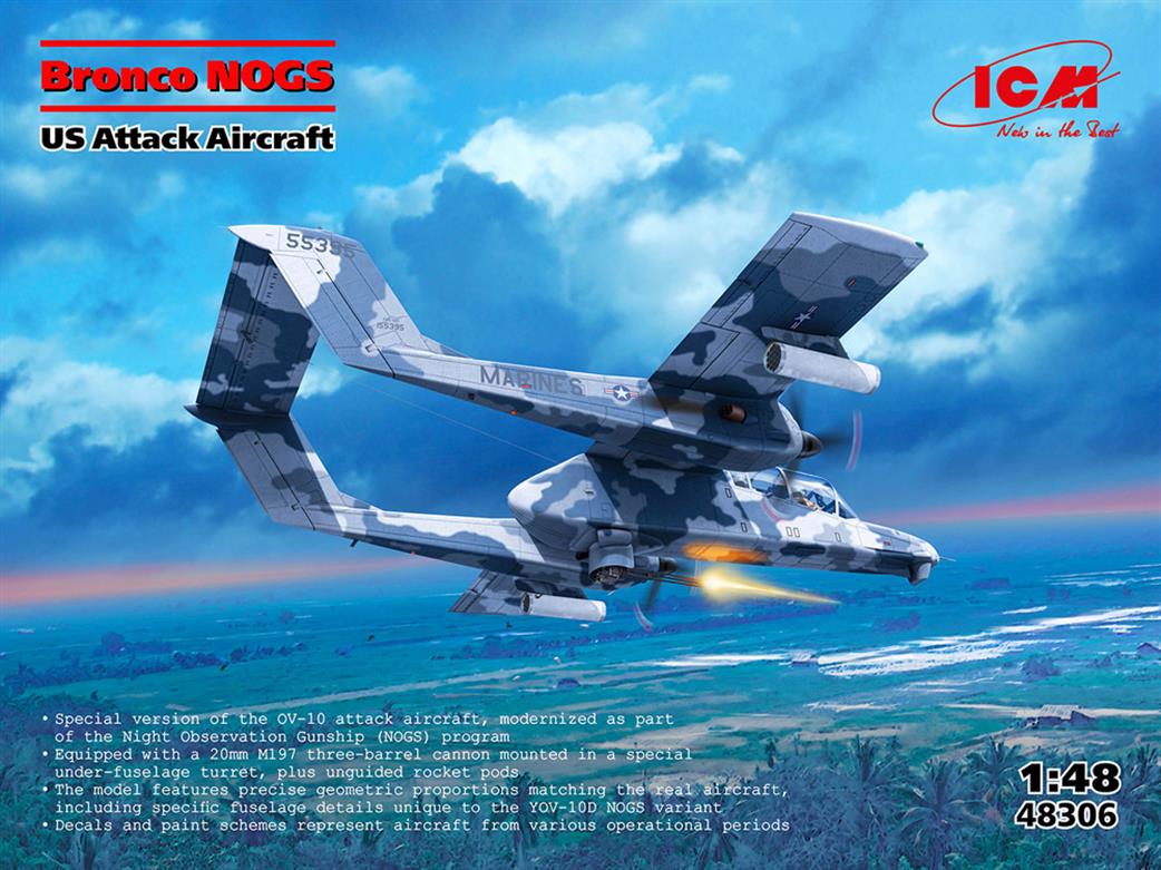 ICM 1/48 48306 Bronco OV-10 NOGS, U.S. Attack Aircraft