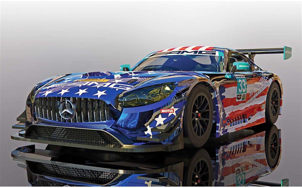 Scalextric 1/32 C4023 Mercedes AMG GT3 Riley Motorsports Team Slot Car