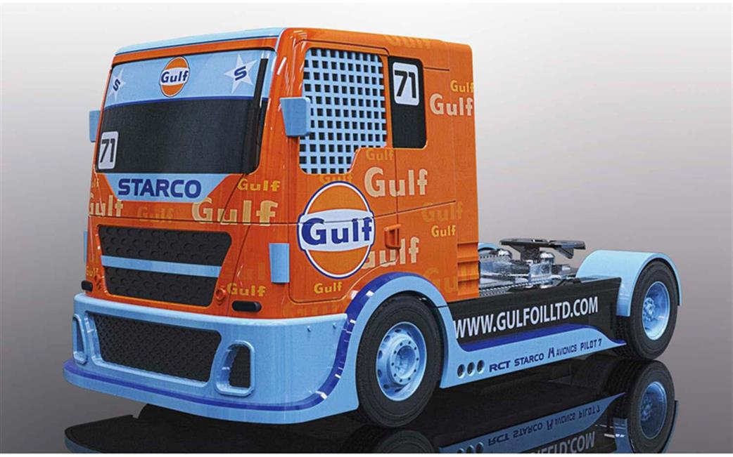 Scalextric 1/32 C4089 Gulf Racing Truck Slot Car
