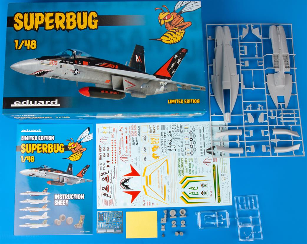 Eduard 1/48 11129 Superbug FA18E Super Hornet Fighter Plastic Kit