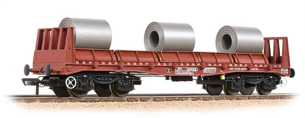 Bachmann OO 38-354 BR BAA Bogie Steel Carrier with Coil Load BR Freight Brown