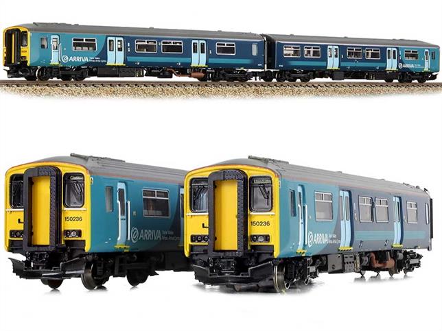 A model of the first of the second generation diesel unit trains. Intended for suburban duties, the class 150 was fitted with sliding double doors, allowing rapid movement of passengers.This model is painted in the revised version of the DB Arriva Trains Wales livery.Era 8 1982-1994. DCC Ready 6-pin decoder required for DCC operation. Chassis incorporates speaker housing.