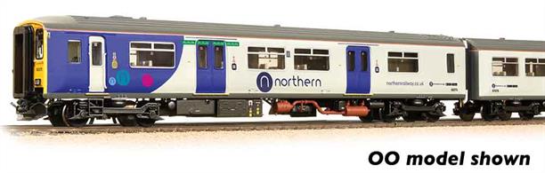 A model of the first of the second generation diesel unit trains. Intended for suburban duties, the class 150 was fitted with sliding double doors, allowing rapid movement of passengers.This model is painted in Northern Rail livery.Era 8 1982-1994. DCC Ready 6-pin decoder required for DCC operation. Chassis incorporates speaker housing.