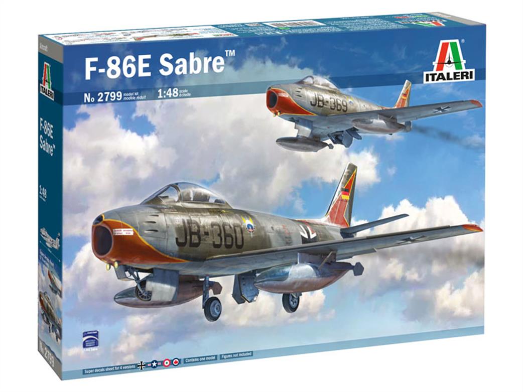 Italeri 1/48 2799 F-86E Sabre Fighter Aircraft Kit