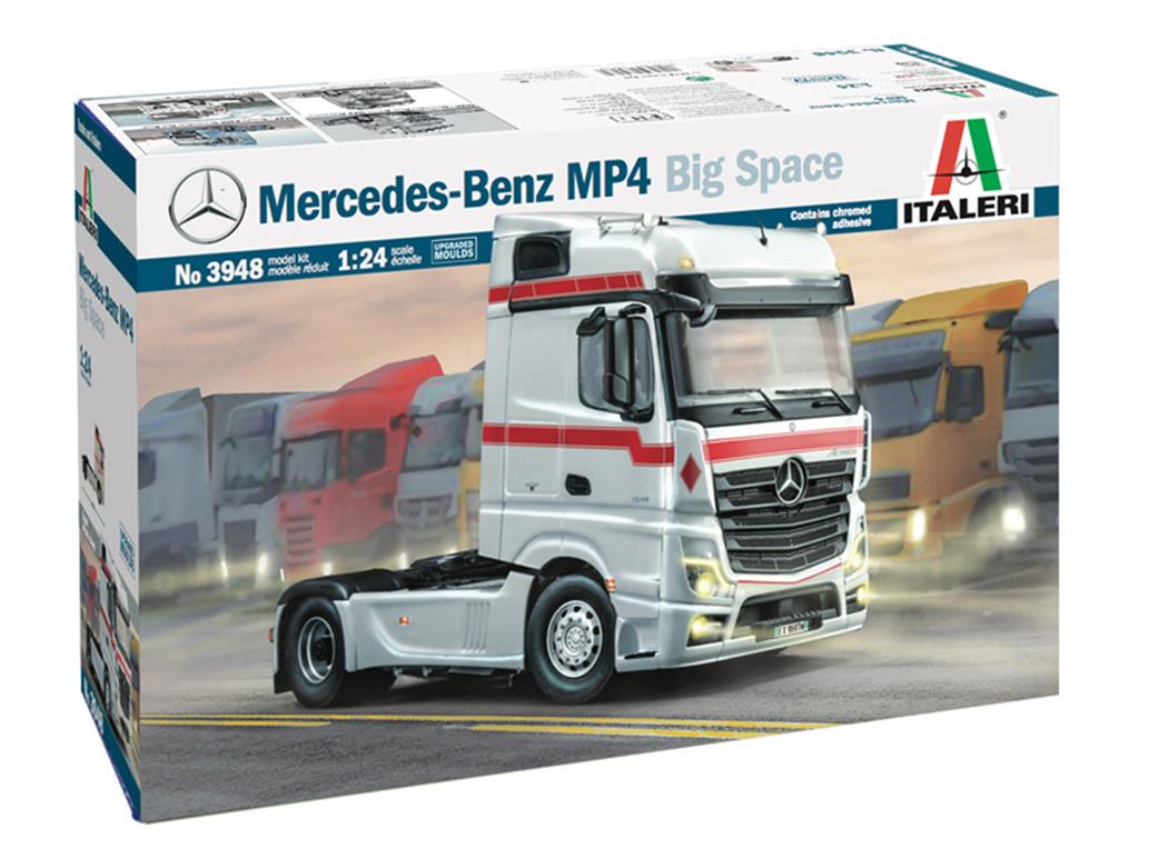 Italeri 1/24 3948 Mercedes Benz MP4 Big Space (Middle Roof) Truck Cab kit