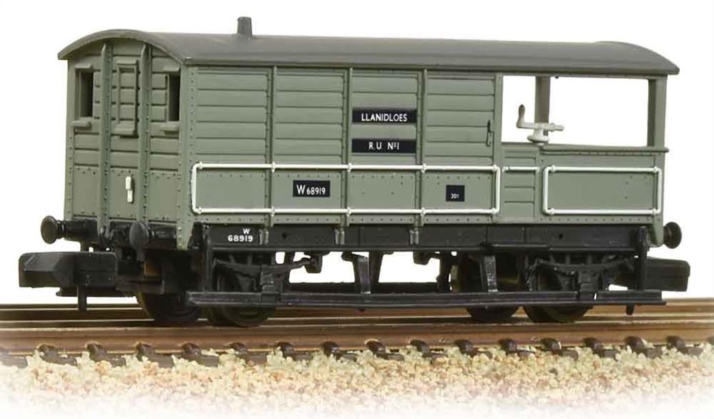 Graham Farish N 377-376B BR ex-GWR Toad Goods Guards Brake Van Grey