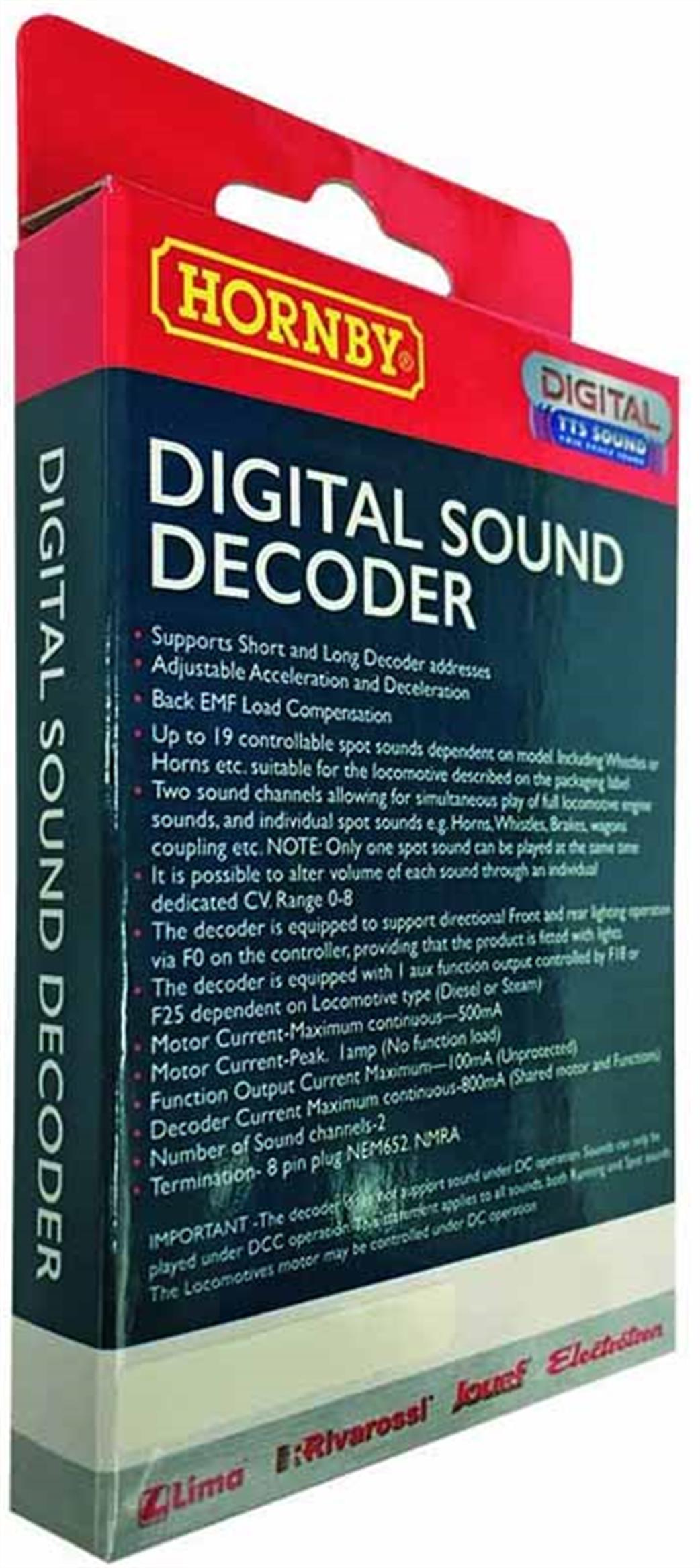 Hornby  R7142 P2 2-8-2 Steam  TTS DCC Sound Decoder