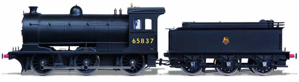 Oxford Rail OO OR76J27002 BR 65837 ex-LNER Class J27 0-6-0 Goods Engine Black Early Emblem