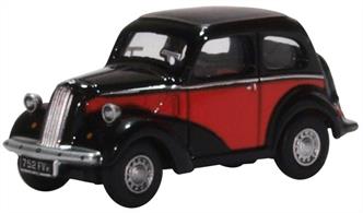 Oxford Diecast 76FP006 1/76th Ford Popular Red/Black