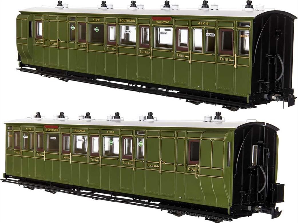 Dapol Lionheart Trains LHT-7NP-006 L&B Third Class Brake Coach Southern Railway 4108 1924-1935 O-16.5