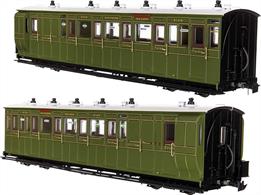 Highly detailed 7mm scale 16.5mm gauge model of Southern Railway Lynton and Barnstaple section third class brake coach 4108. This third class brake coach was used all-year-round.Model finished in Southern Railway green livery.Expected Quarter 4 2023