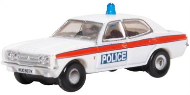 Oxford Diecast NCOR3004 1/148th Ford Cortina MkIII Devon &amp; Cornwall Police