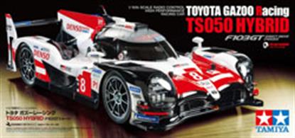This is a 1/10 scale radio control replica of the Toyota GAZOO Racing TS050 Hybrid. It is a World Endurance Championship race car that competed throughout the WEC 2018-2019 season. This specific kit celebrates Toyota’s first ever win at the famed 24 Hours of Le Mans. It was a historic moment for Toyota as 2018 marked the automotive brands’ 20th attempt in securing a first-place finish after 388 intense laps on the famed Circuit de La Sarthe in France. It is only the second automotive company from Japan to ever win the 24 Hours of Le Mans.