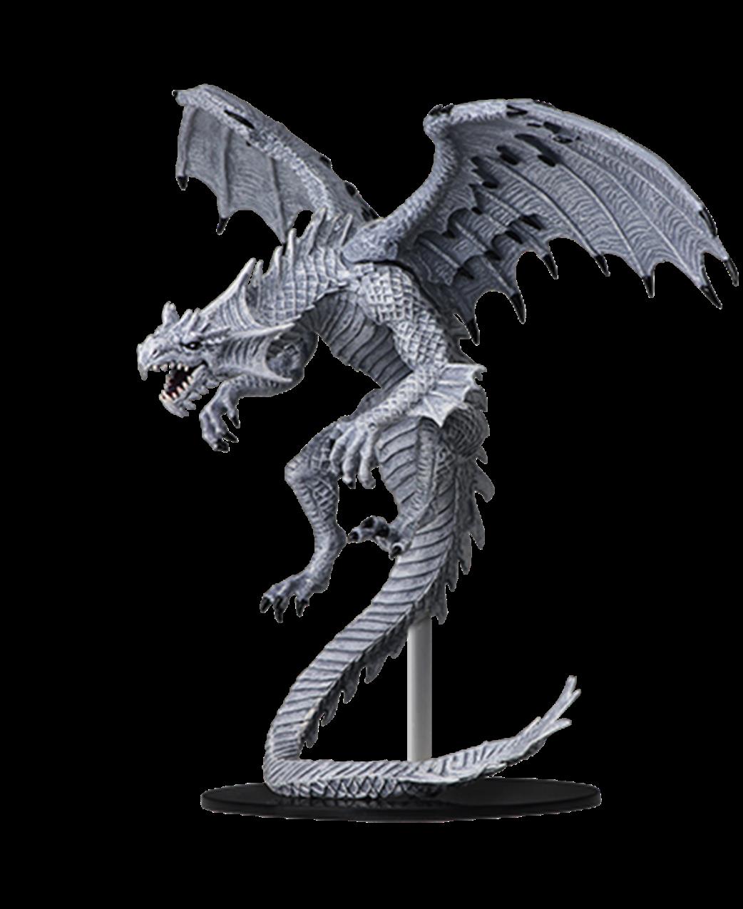 Wizkids  73145 Gargantuan White Dragon: Pathfinder Deep Cuts Unpainted Miniatures