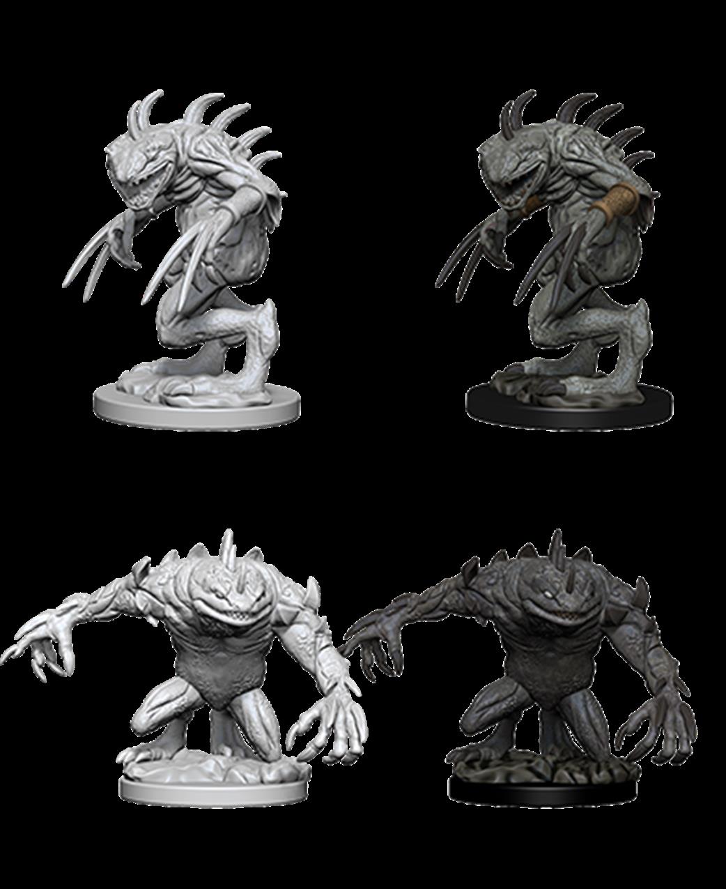 Wizkids  73353 Grey Slaad & Death Slaad: D&D Nolzur's Marvelous Unpainted Miniatures