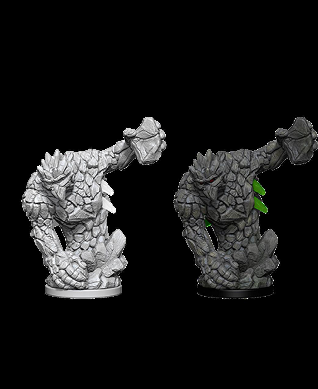 Wizkids  73357 Medium Earth Elemental: Pathfinder Deep Cuts Unpainted Miniatures