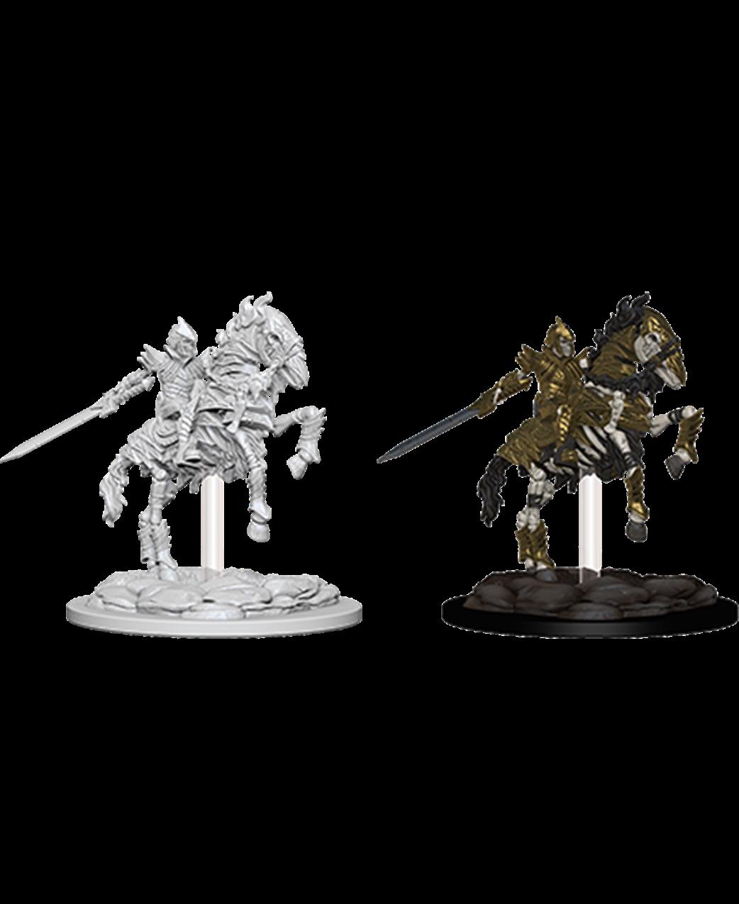 Wizkids  73359 Skeleton Knight on Horse: Pathfinder Deep Cuts Unpainted Miniatures