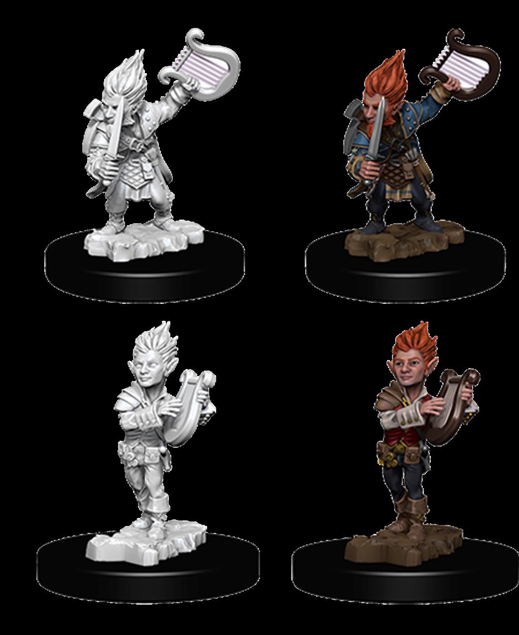 Wizkids  73344 Gnome Male Bard: Pathfinder Deep Cuts Unpainted Miniatures