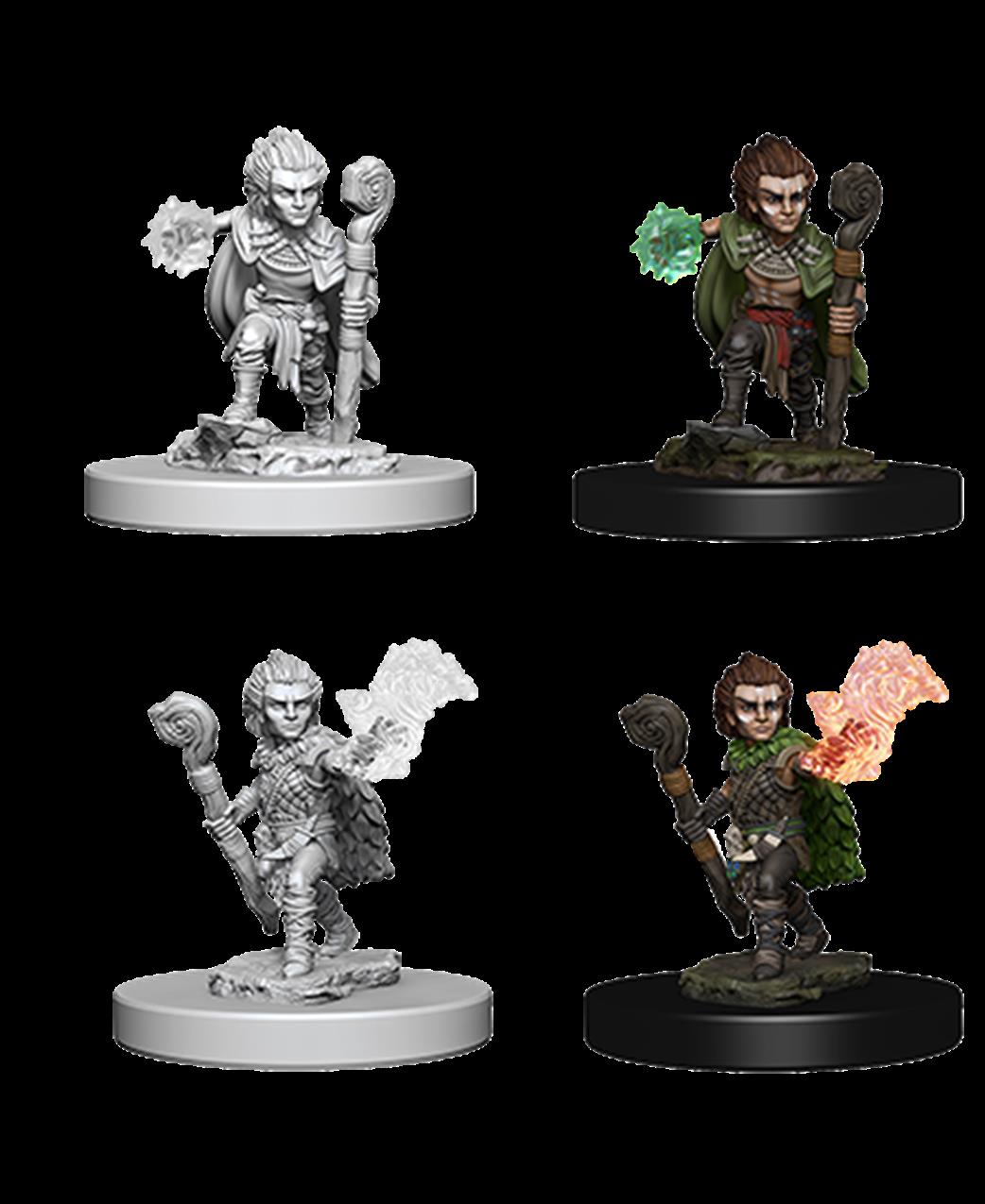 Wizkids  73346 Gnome Male Druid: Pathfinder Deep Cuts Unpainted Miniatures