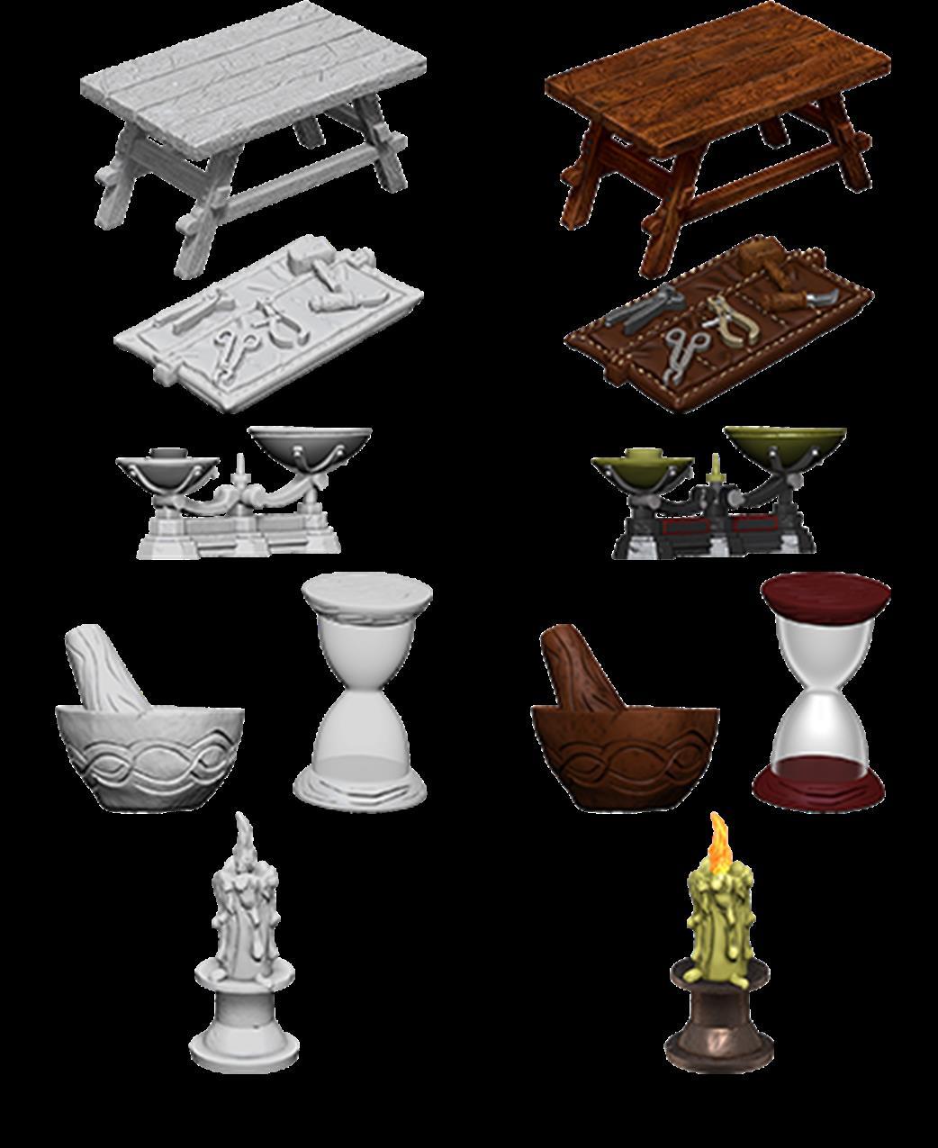 Wizkids  73369 Workbench & Tools: Pathfinder Deep Cuts Unpainted Miniatures