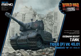 The MENG WWT-015 Germany Heavy Tank Tiger (P) is the latest World War Toons product presented by MENG and Studio Roqovan. This kit continues the features of this series, like cute shape and snap-fit assembly. Come on and enjoy this kit!