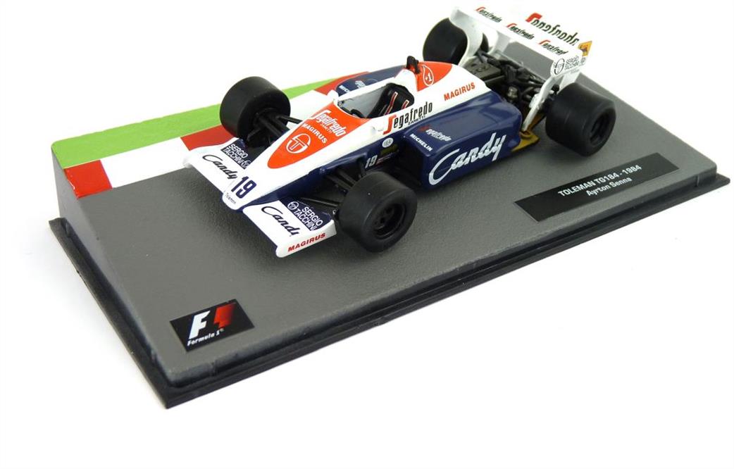 MAG 1/43 MAG NS009 Toleman TG184 Candy Ayrton Senna F1 Car Model