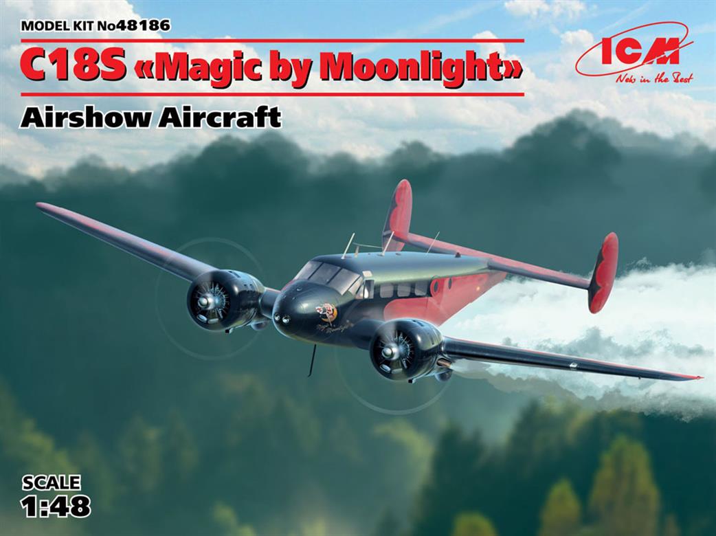 ICM 1/48 48186 Beech C18S Airshow Aircraft Kit