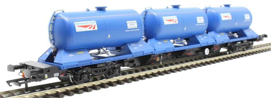 Hattons H4-RHTT-003 Rail Head Treatment Train Water wagon with 3 water modules to extend either RHTT pack to 3 wagons OO