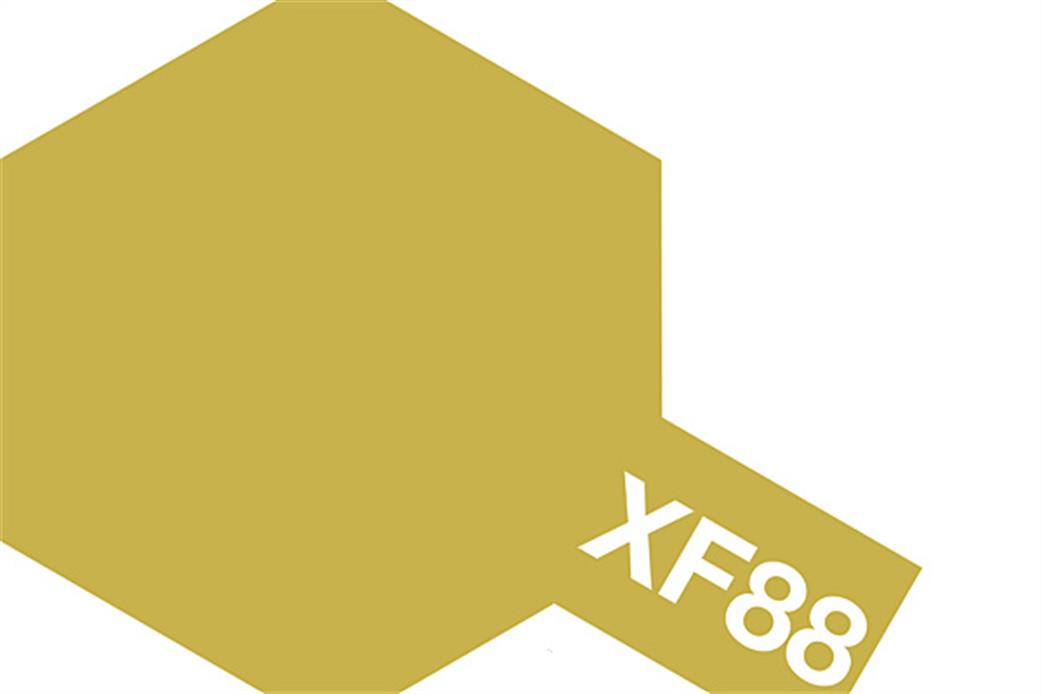 Tamiya  XF-88 XF88 Mini Acrylic Paint Flat Dark Yellow 2 10ml