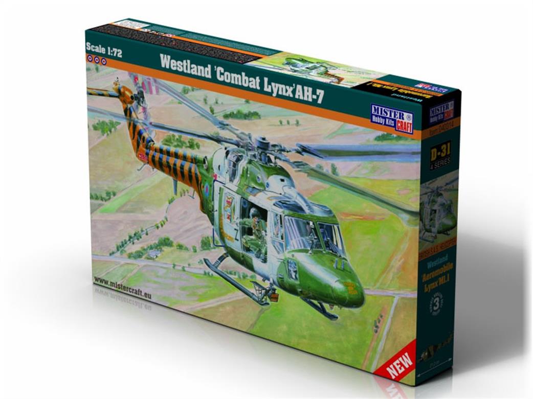 MisterCraft 1/72 040314 Westland Lynx AH-7 Plastic Kit