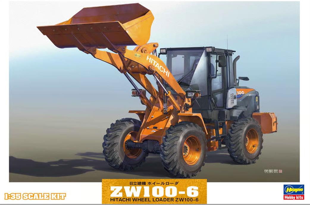 Hasegawa 1/35 66004 Hitachi ZW100-6 Wheel Loader Plastic Kit
