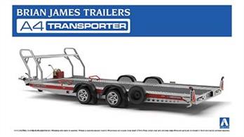 Aoshima 05260 1/24 Brian James Trailers A4 Transporter Trailer Kit