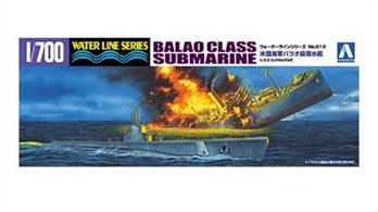 Aoshima 05209 1/700th US Navy Balao Class Submarine Kit
