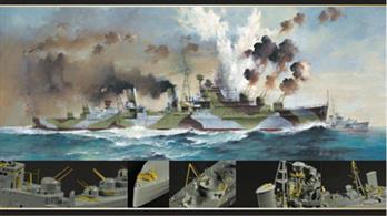 Flyhawk FH1112S 1/700 Scale HMS Naiad 1940 Dido Class Light Cruiser Deluxe Edition Plastic Kit