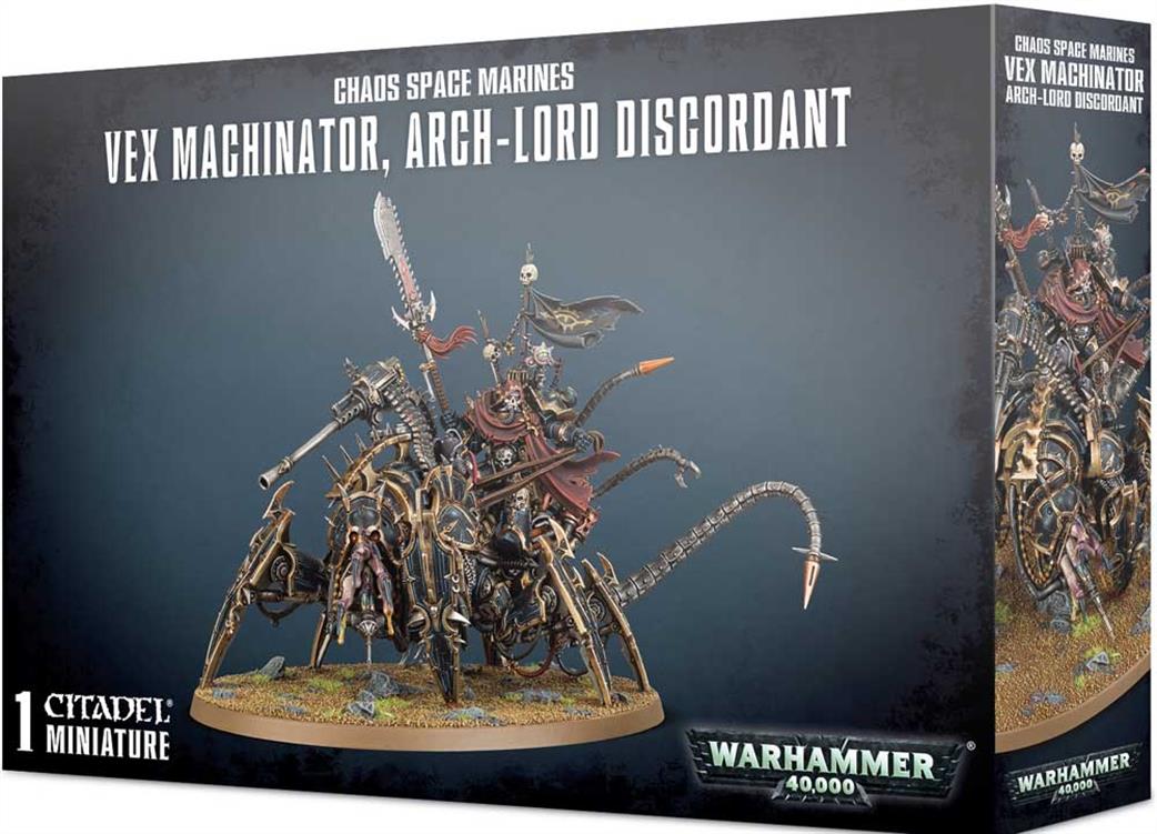 Games Workshop 28mm 43-59 Chaos Space Marine Vex Machinator, Arch-Lord Discordant