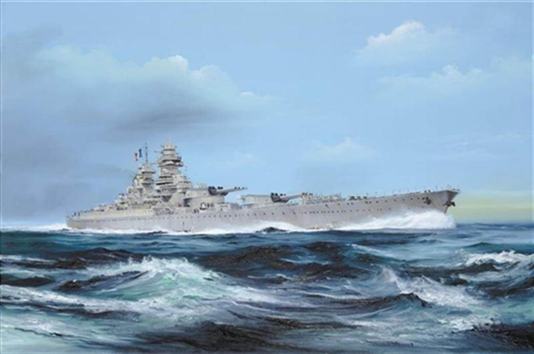 Trumpeter 05751 Richelieu French Navy Battleship 1946 1/700
