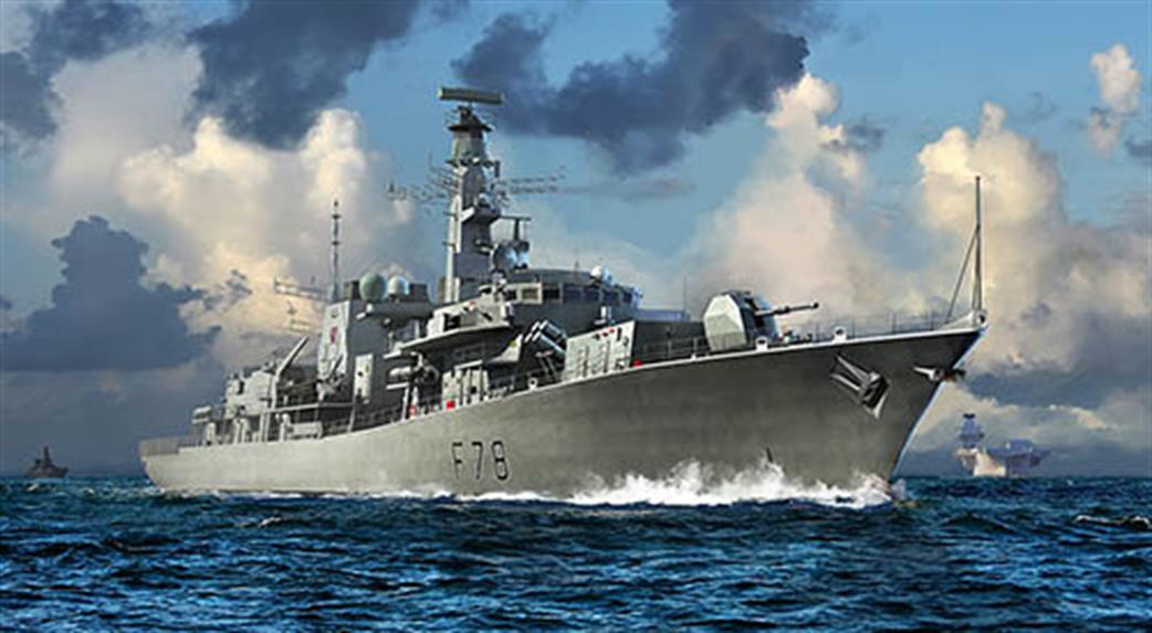 Trumpeter 06719 HMS Kent F78 Royal Navy Type 23 Duke Class Frigate 1/700