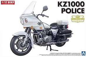 Aoshima 05459 1/12th scale Kawasaki KZ1000 CHiPS Police Motorcycle Kit
