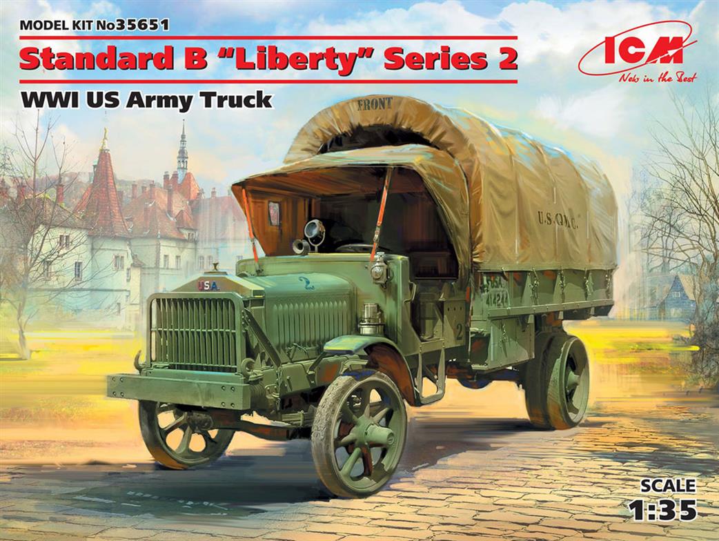 ICM 35651 US Army Standard B (Liberty) Series 2 WW1 Truck Kit 1/35
