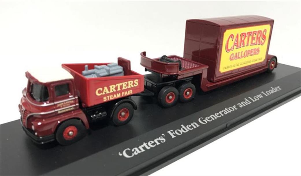 MAG 1/76 MAG HU01 Foden Ballast Tractor Generator Low Loader W/Container Load Carters Steam Fair