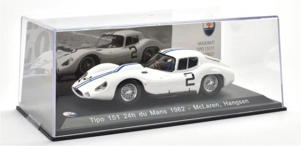 MAG 1/43 MAG HD50 Maserati Tipo 151 24h du Mans 1962 McLaren, Hangsen