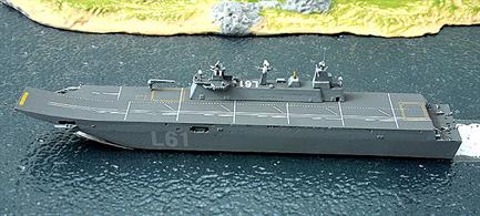 A 1/1250 scale model of the versatile Spanish flagship 